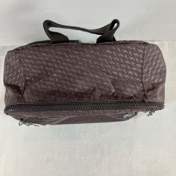 Kipling Backpack, Taupe Houndstooth Pattern, EUC - Picture 13 of 15